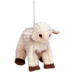 TY Basket Beanie Baby - EWEY the Lamb (4 inch)