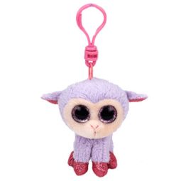 TY Basket Beanie Baby - LILLI the Lamb with Plastic Clip (3 inch)