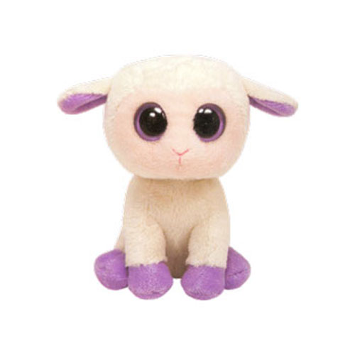 TY Basket Beanie Baby - LILY the Cream Lamb (3.5 inch)