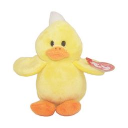 TY Basket Beanie Baby - PUDDLES the Duck (4 inch)
