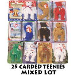 TY McDonald's Teenie Beanies - Mixed Lot of 25 Carded Teenies (Sealed on Cards)