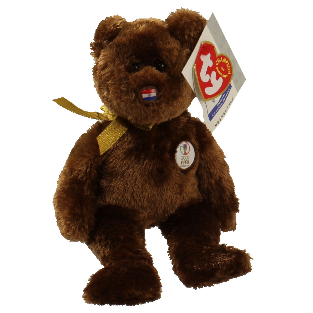 TY Beanie Baby - CHAMPION the FIFA Bear ( Paraguay )