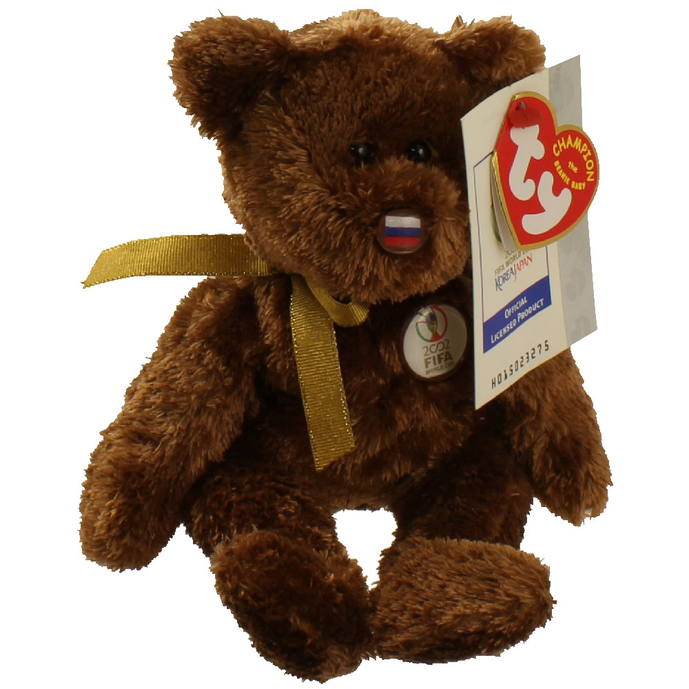 TY Beanie Baby - CHAMPION the FIFA Bear ( Russia )