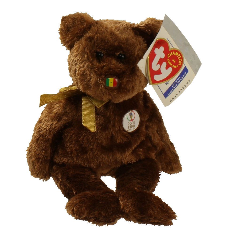 TY Beanie Baby - CHAMPION the FIFA Bear ( Senegal )