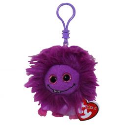 TY Frizzys - LOLA the Purple Monster (Plastic Key Clip - 3 inch)