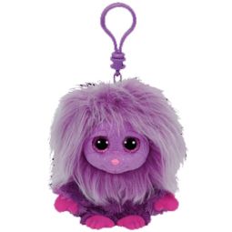 TY Frizzys - ZWIPPY the Purple Monster (Plastic Key Clip - 3 inch)
