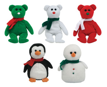 TY Jingle Beanie Babies - Holiday 2007 set of 5 (Walgreens Exclusives)