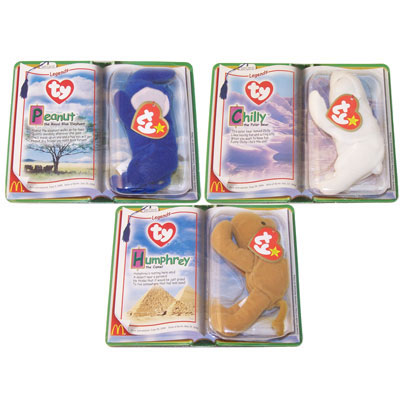   Beanie Babies on Ty Mcdonald S Teenie Beanies   Legends Collection Set Of 3  2000