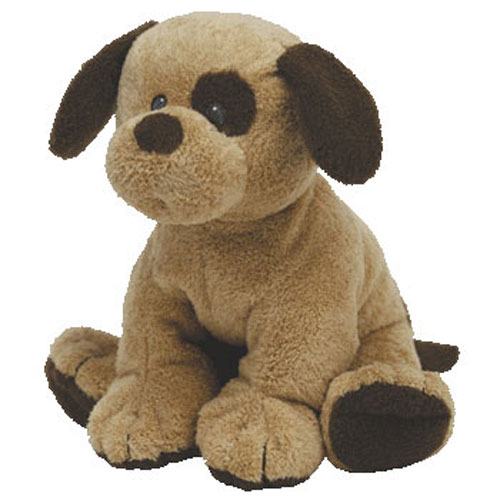 TY Pluffies - BARKERS the Dog (Soft Eyes Version) (9 inch)
