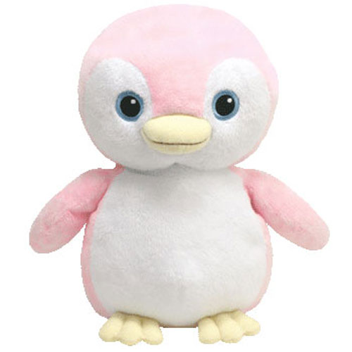 TY Pluffies - PAMMY the Pink Penguin (8.5 inch)