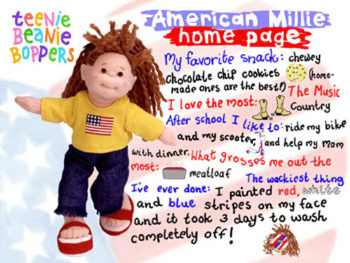 TY Teenie Beanie Bopper - AMERICAN MILLIE
