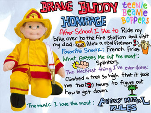TY Teenie Beanie Bopper - BRAVE BUDDY