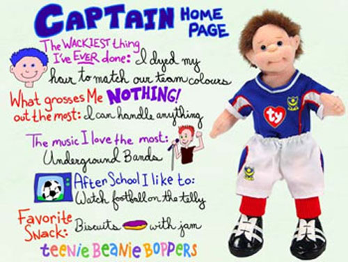 TY Teenie Beanie Bopper - CAPTAIN (UK Exclusive)