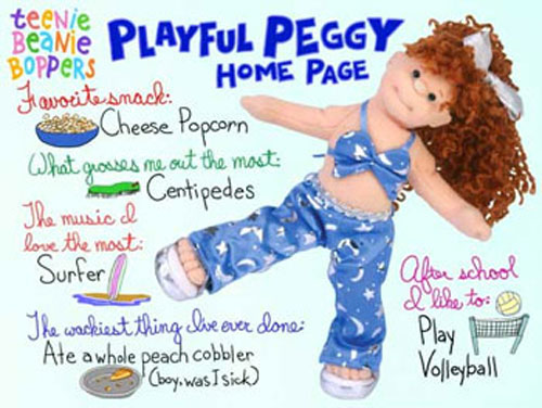 TY Teenie Beanie Bopper - PLAYFUL PEGGY