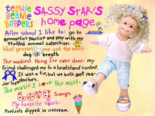 TY Teenie Beanie Bopper - SASSY STAR