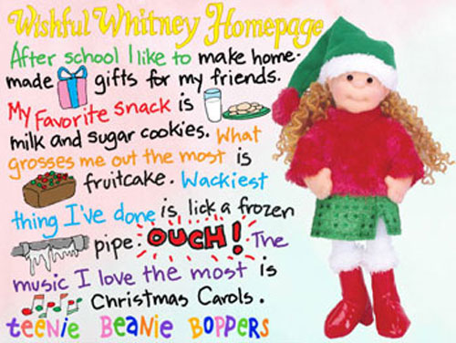 TY Teenie Beanie Bopper - WISHFUL WHITNEY