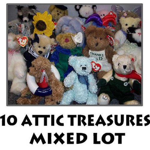 TY Attic Treasures - Mixed Lot of 10 Attics (All Different)