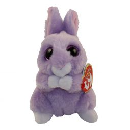 TY Basket Beanie Baby - APRIL the Purple Bunny (3 inch)
