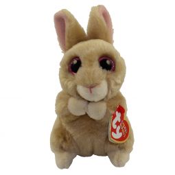TY Basket Beanie Baby - GINGER the Tan Bunny (3 inch)