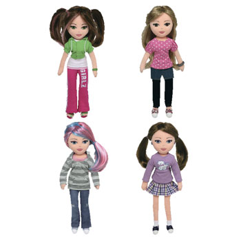 TY Girlz - Set of 4 Interactive Dolls (July 2008 Release)