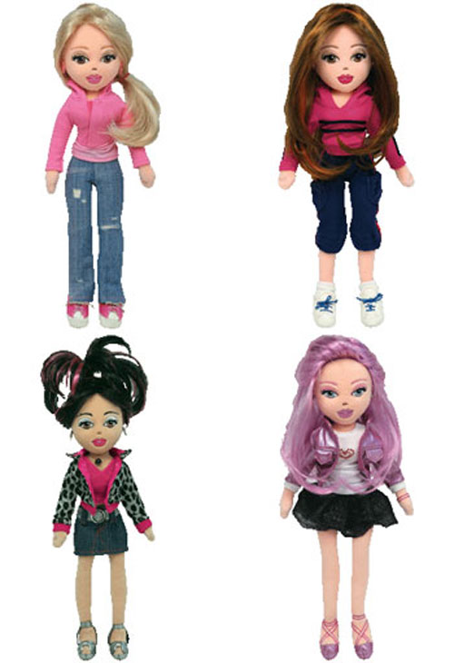 TY Girlz - Set of 4 Interactive Dolls (October 2007 Release)