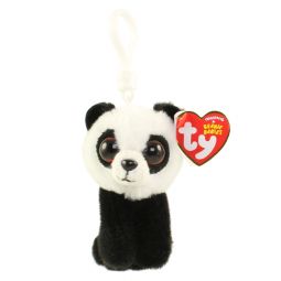 TY Beanie Baby - BABOO the Panda (Plastic Key Clip) (4 inch)