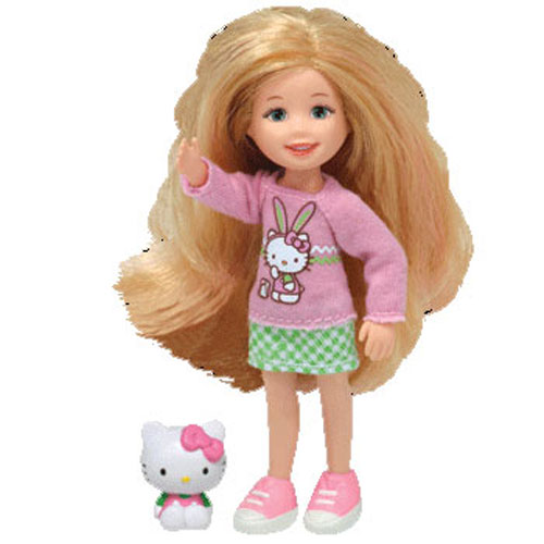 TY Li'l Ones - SPRING Hello Kitty with Girl Doll (4 inch)