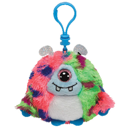 TY Monstaz - MARTY the Mulit-Colored Monster (Plastic Key Clip - 3 inch)