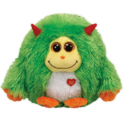 TY Monstaz - MAXINE the Green & Orange Monster (Medium Size - 8 inch)