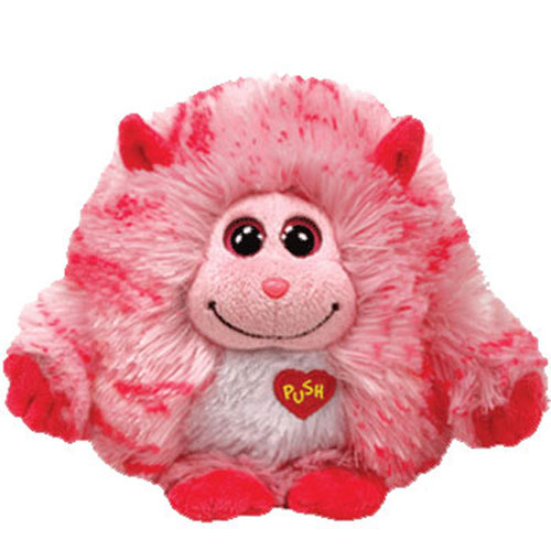 TY Monstaz - ROXY the Pink  Striped Monster (Medium Size - 8 inch)