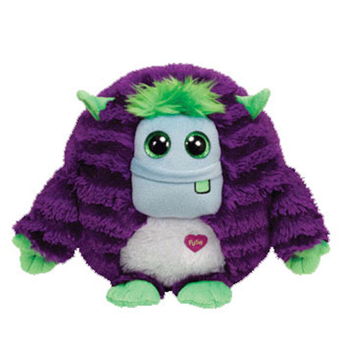 TY Monstaz - FRANKIE the Purple & Green Monster (Regular Size - 5 inch)