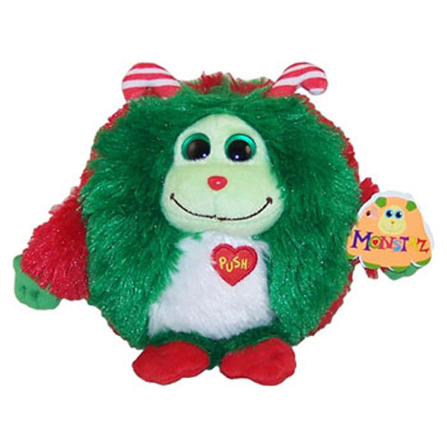 TY Monstaz - HOLLY the Green & Red Monster (Regular Size - 5 inch)