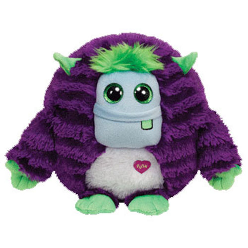 TY Monstaz - FRANKIE the Purple & Green Monster (Medium Size - 8 inch)