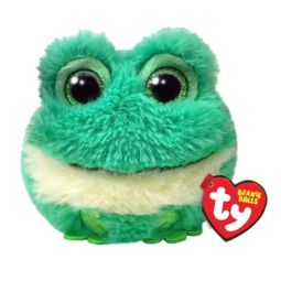 TY Puffies (Beanie Balls) Plush - GILLY the Frog (3 inch)