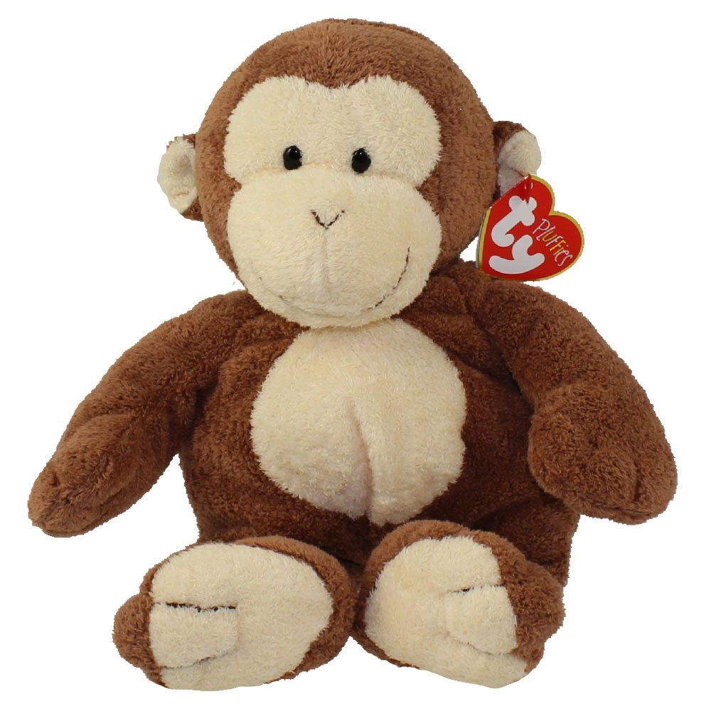 TY Pluffies - DANGLES the Monkey (1st Version - Dated 2002 ) *Original Release* (10 inch)