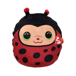 TY Squish-A-Boos Plush - IZZY the Ladybug (Small Size - 10 inch)