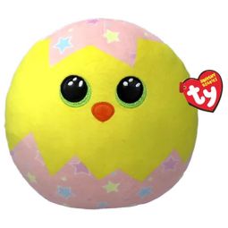 TY Beanie Squishies (Squish-A-Boos) Plush - PIPPA the Easter Chick (10 inch)