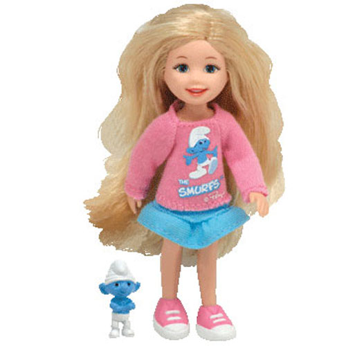 TY Li'l Ones - SMURF with Girl Doll (4 inch)