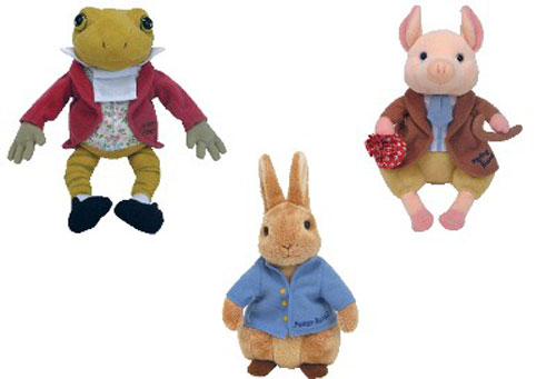 TY Beanie Babies - The BEATRIX POTTER Collection (Set of 3 - UK Exclusives)