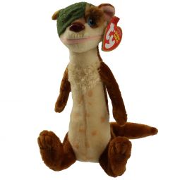 TY Beanie Baby - BUCK the One Eyed Weasel ( Ice Age 3 Movie Beanie ) (7 inch)