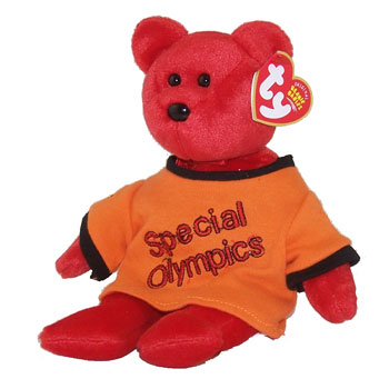 TY Beanie Baby - CANADA the Bear (Special Olympics w/ Orange Shirt)