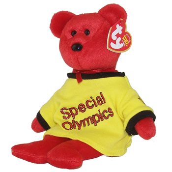 TY Beanie Baby - CANADA the Bear (Special Olympics w/ Yellow Shirt)