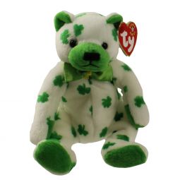 TY Beanie Baby - CLOVER the Irish Bear (7.5 inch)