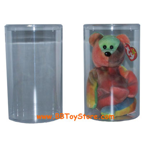 Beanie Baby Plastic Cylinders ( 4 x 4 x 7 inches ) - Pack of 6