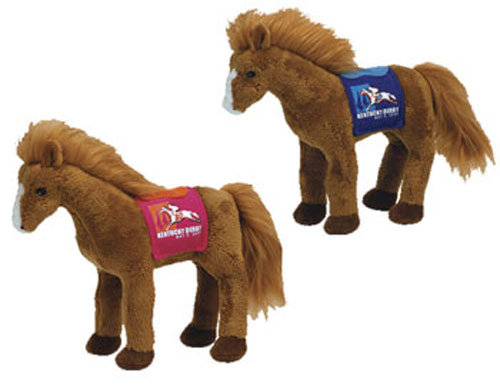 TY Beanie Babies - DERBY 134 the Horses ( PINK & BLUE Versions - Set of 2 )