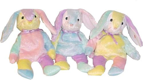 TY Beanie Babies - DIPPY the Rabbit (Set of 3 Variations)
