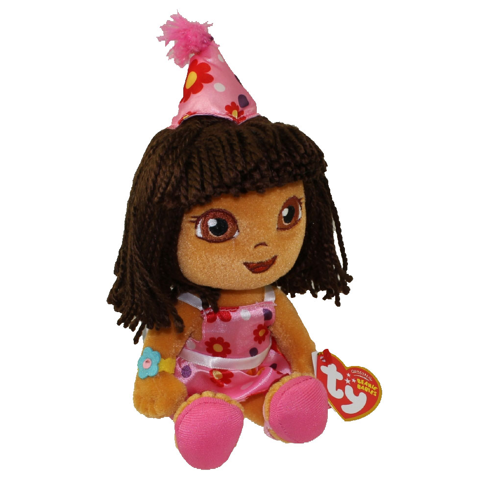 TY Beanie Baby - DORA the Explorer (Happy Birthday Version) (9 inch)