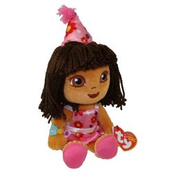 TY Beanie Baby - DORA the Explorer (Happy Birthday Version) (9 inch)