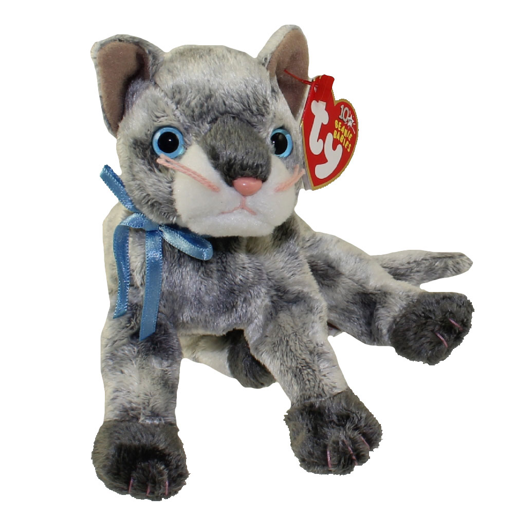 TY Beanie Baby - FRISCO the Gray Cat (7 inch)