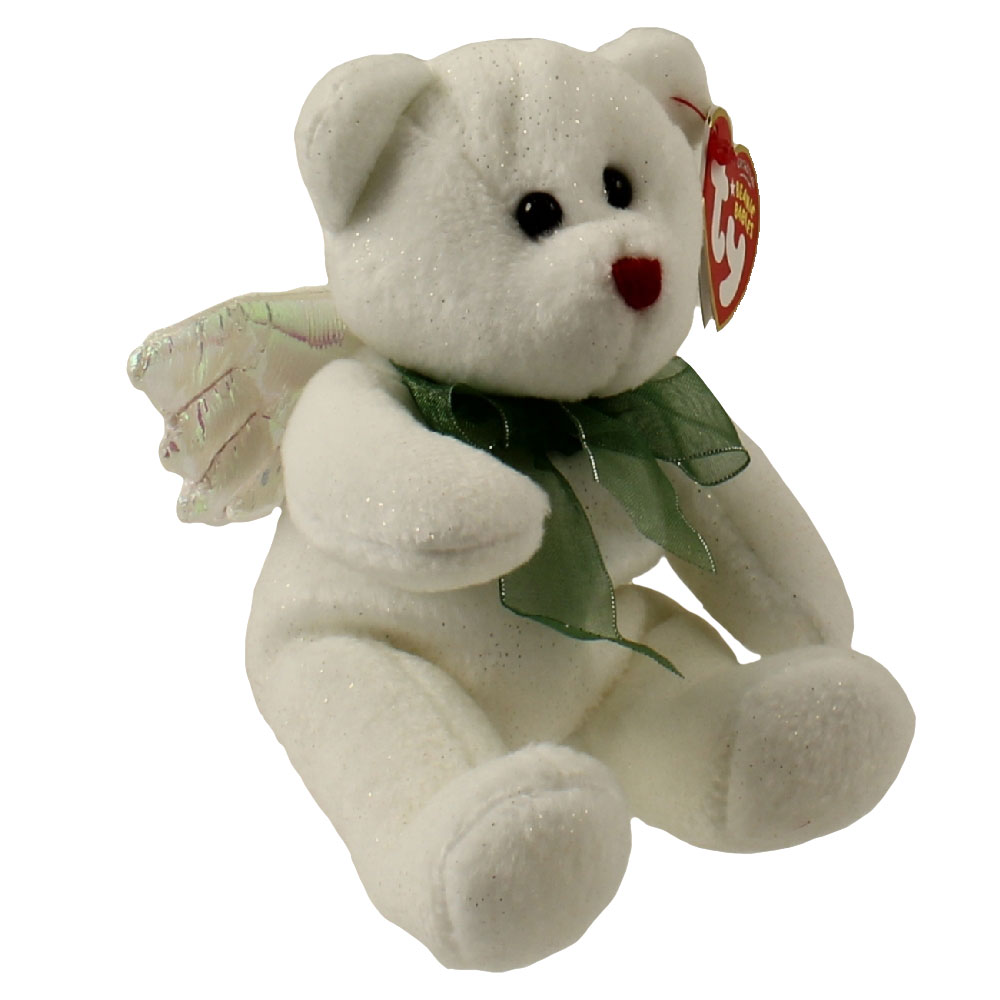 TY Beanie Baby - HARK the Angel Bear (White Version) (6.5 inch)